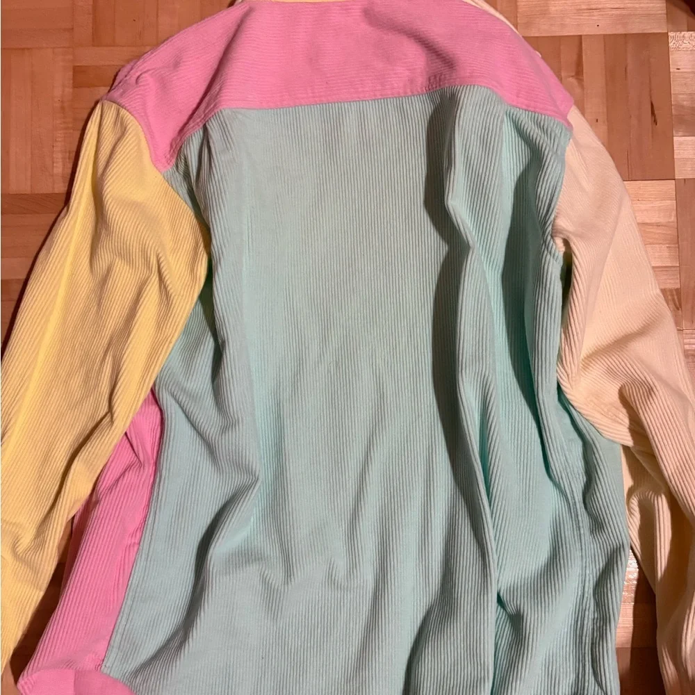 Teddy Fresh Multicolor Button Down Shirt - Pink, Yellow, Blue - Picture 3 of 5
